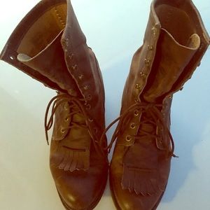 Justin lace up boots